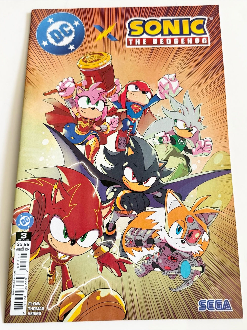 2025 DC X Sonic The Hedgehog #3 Pablo Collar Variant